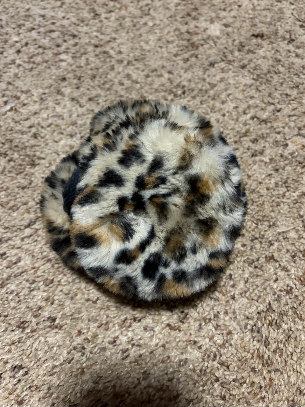 Faux Fur Leopard Print Ear Muffs